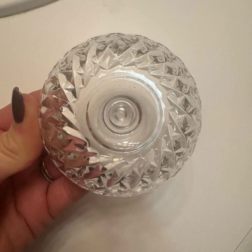 American Brilliant Cut Glass Ring Holder
